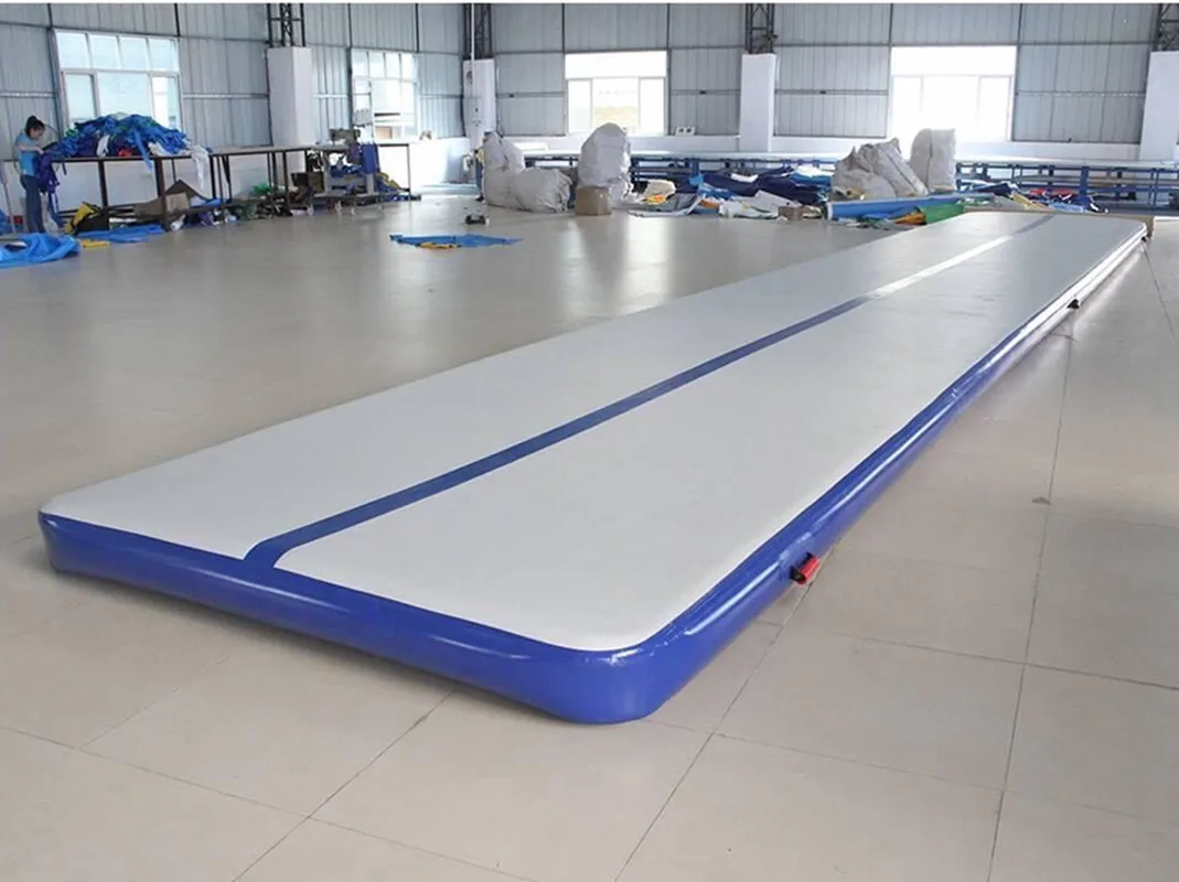 Nadmuchiwana mata gimnastyczna Air Track Tumble Track 8x2m 9x2m 10x2m z elektryczną pompką powietrzną