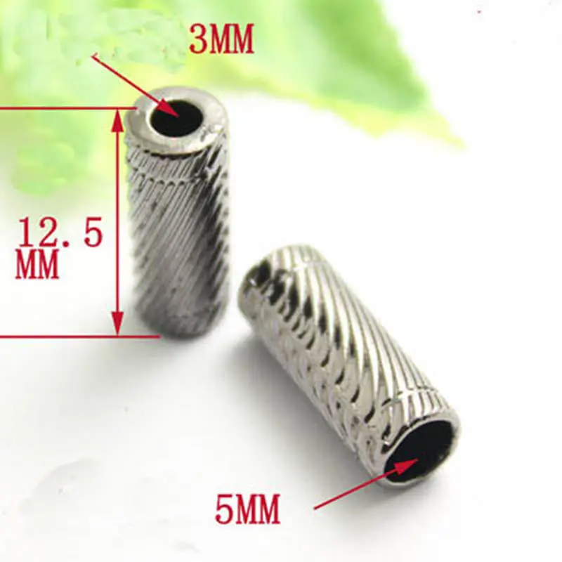 20PCS Black Metal Wear Rope Adjustment Buckle DIY Stopper Cord Lock Button Bag Pants Hand Sewing Clothing Accessories