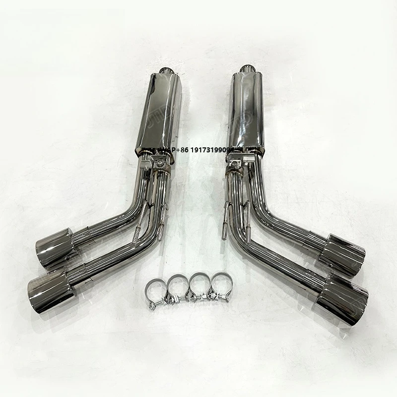 

Polished Flat Exhaust Tips for G63 W464, Quad Outlet, OEM Valve Compatible, Fast Delivery