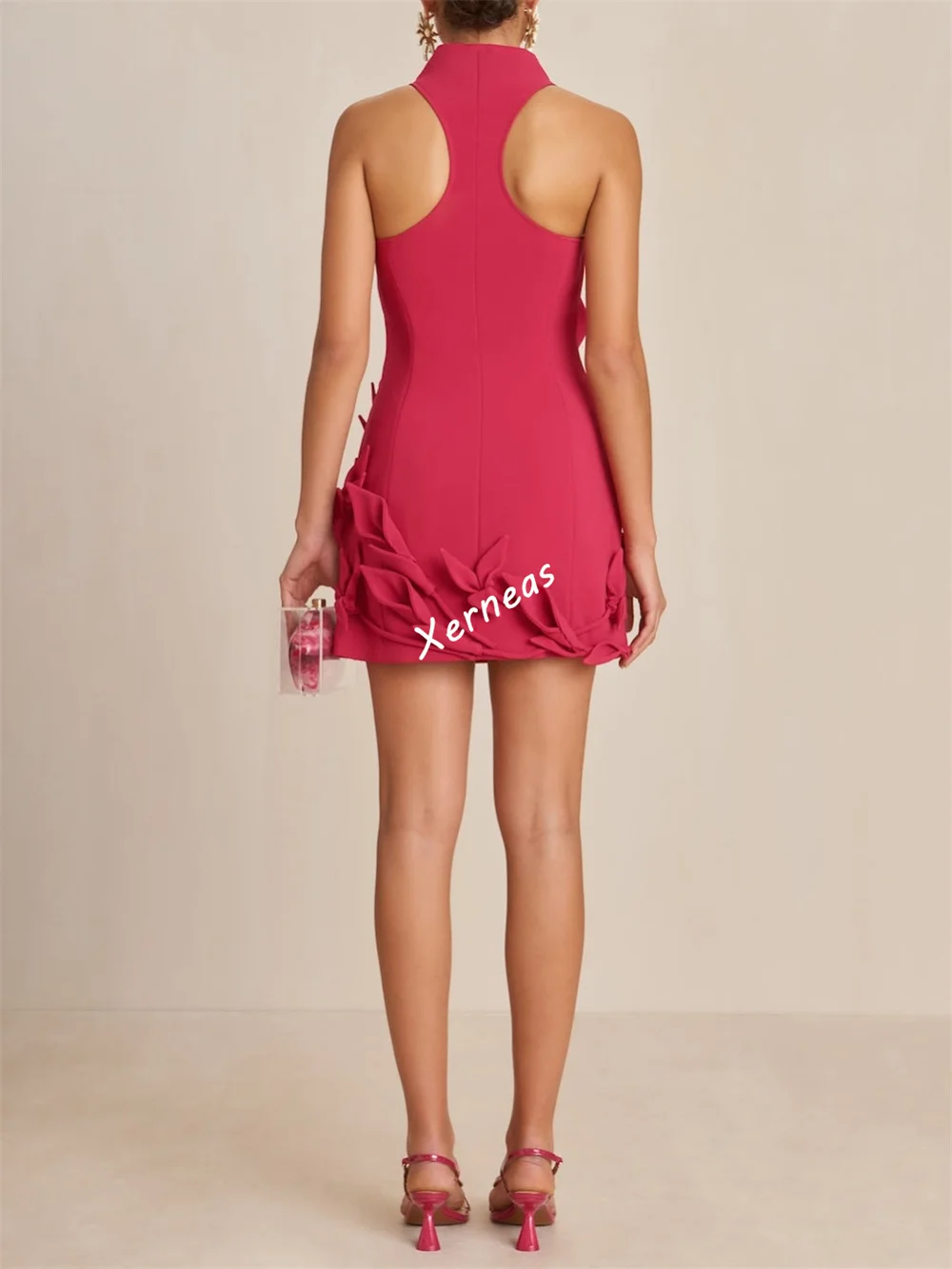 تخصيص جيرسي اليدوية زهرة مستقيم فساتين قصيرة مخصصة مناسبة حفلة العودة للوطن ثوب مزاجه عالية الجودة #5