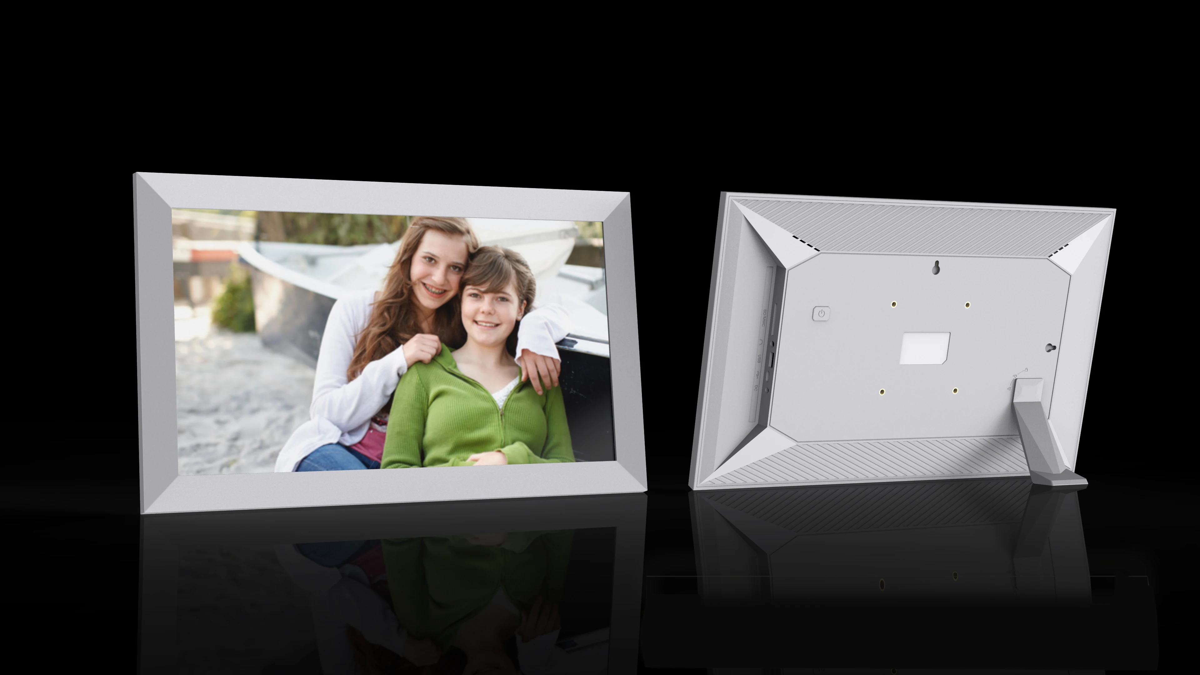 إطار صور رقمي من Frameo مقاس 8--15.6 بوصة، يدعم سحابة الإنترنت اللاسلكي
