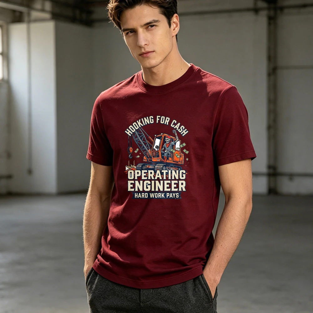 تي شيرت رجالي بتصميم رسومي عتي - مراجعة Heavy Equipment Engineer وسعره