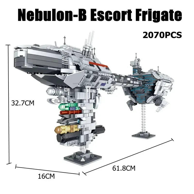 Nebula Medical Corvette Fregatte MOC-57273 Bausteine Film Serie Kriegsschiff Kit Modell Ziegel Kind