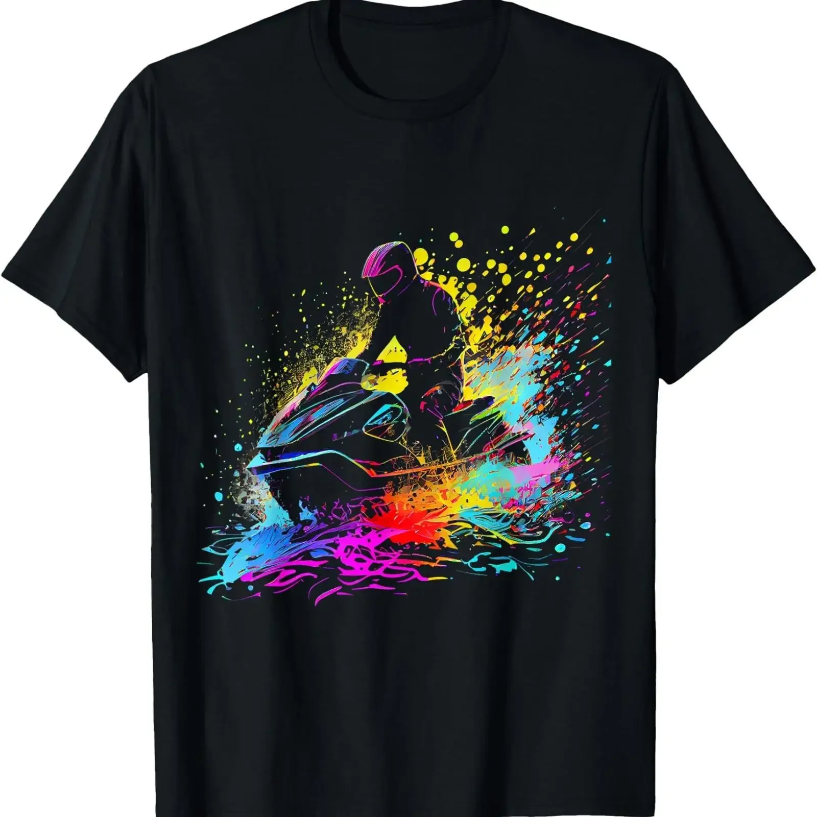 Jet Ski T Shirt vintage Washed Soft Slightly Casual graphic Unisex fashion Breathable homme Stretched streetwear