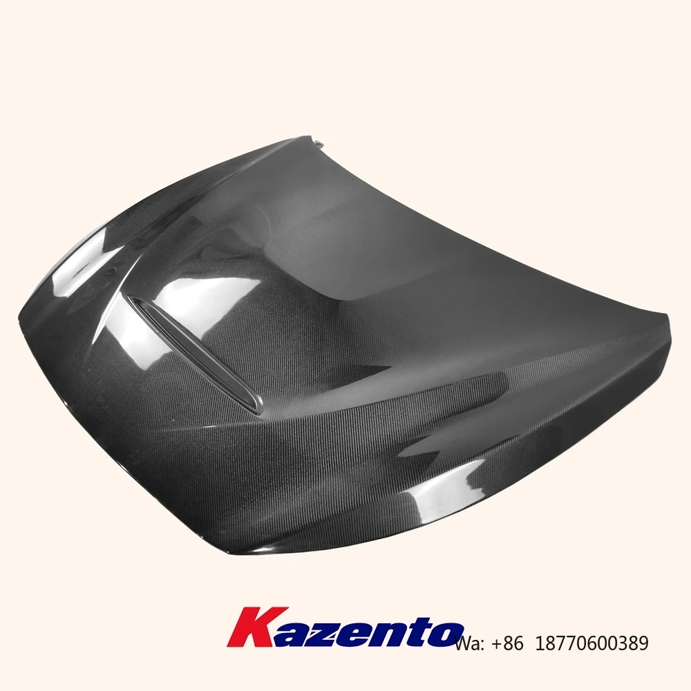 

For Infiniti Q50 14-21 GTS Style Carbon Fiber Vented Cooling Front Bumper Hood Bonnet