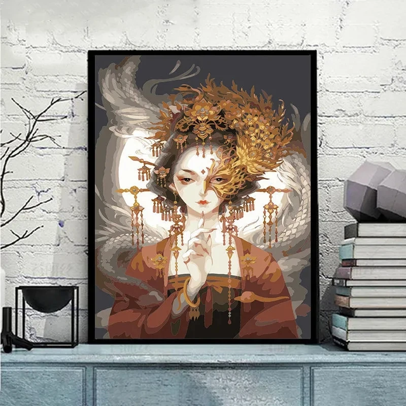 

Digital oil painting color, color painting cartoon anime oil color painting decompression and cure handmade high -quality gifts