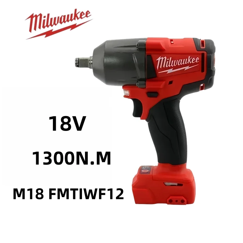 

MILWAUKEE M18 BIW12/2659 Impact Wrench M18 Compact 1/2" Cordless 1300NM 4-Pole Motor Electric Wrench 18V Lithium Power Tools