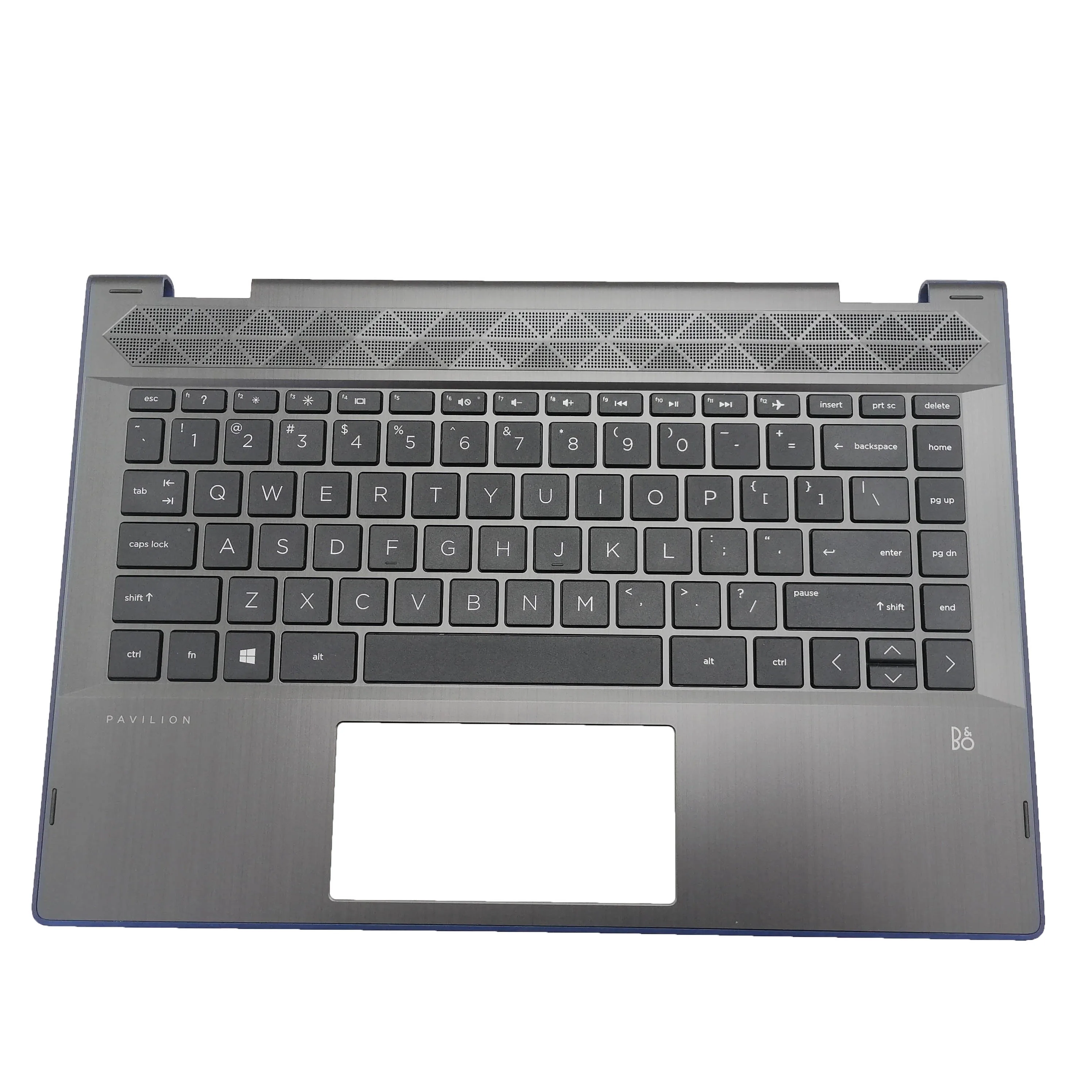 Brand New For HP Pavilion 14 X360 14-CD TPN-W131 Laptop Palmrest Upper Top Case Cover With Keyboard Blue/Golden/Silvery Edge