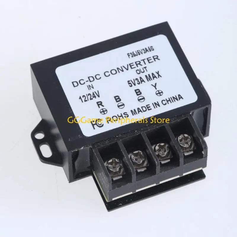 U55B Direct Current Power Converter Adapter 12~24V to 5V 3A 15W Regulation Module for Car Use Easy Installation