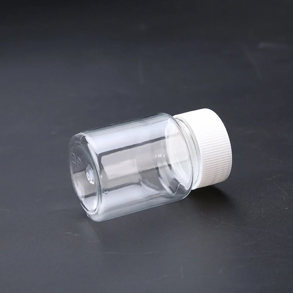 10 Stück 50 ml transparente Plastikflaschen, nachfüllbar, leerer Behälter mit Deckel, Gläser, Boxen, Dosen, transparenter Behälter