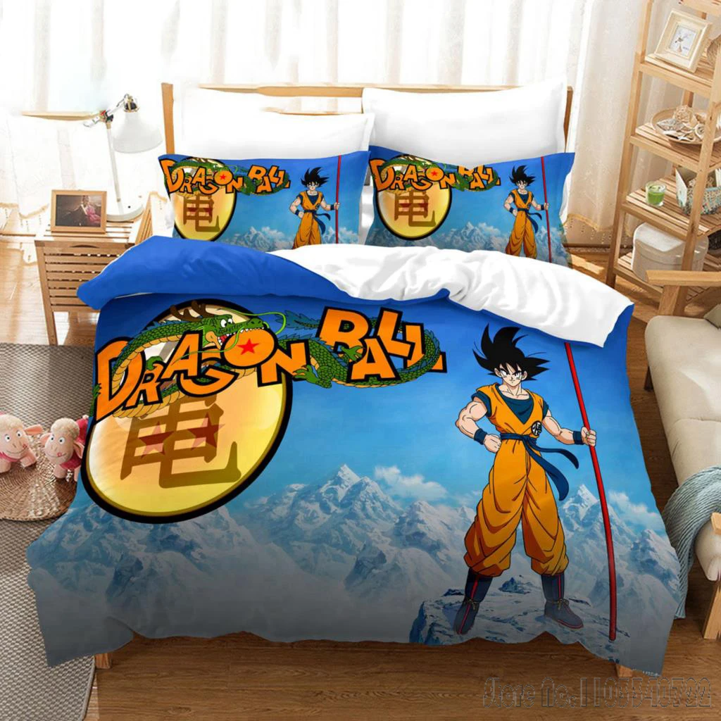 

2026 пододеяльник Dragon Ball аниме Гоку комплект постельного белья детские пододеяльники постельное белье Twin Single King подарок для детей и взрослых