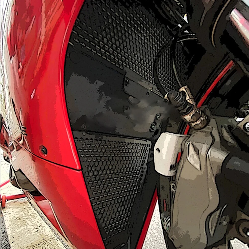 

For DUCATI Panigale V2 899 959 1199 1199S 1299S 1299 R/S Motorcycle Radiator Grille Guard Cover Oil Cooler Guard Protector Grill