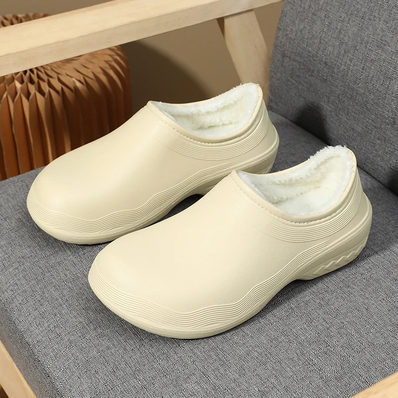 

YRZL Warm Slippers for Men Thermal Winter House Shoes Non-Slip Indoor Outdoor Comfortable Fuzzy Lining Non-Slip Warm Slippers