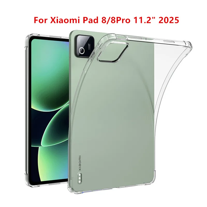 

Transparent Case For Xiaomi Pad 8 2025 11.2 inch Silicon Soft TPU Cover for Mipad 8 pad 8Pro 11.2"Airbag Anti-drop tablet funda