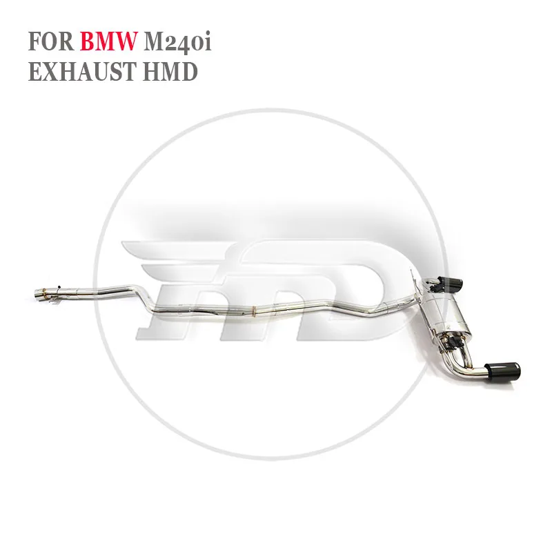 HMD Stainless Steel Exhaust System Performance Catback For BMW M240i F22 F23 B58 Engine 3.0T 2014-2018 Muffler With Valve