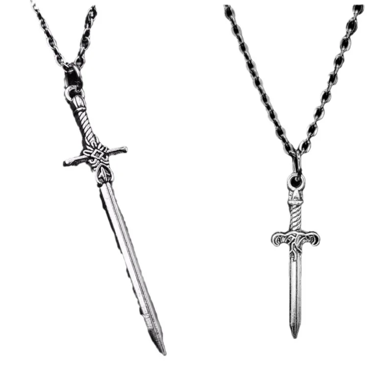 Customized.2 Pieces a Set of-Border Sword Necklace Men's Personalized Same Style Hop