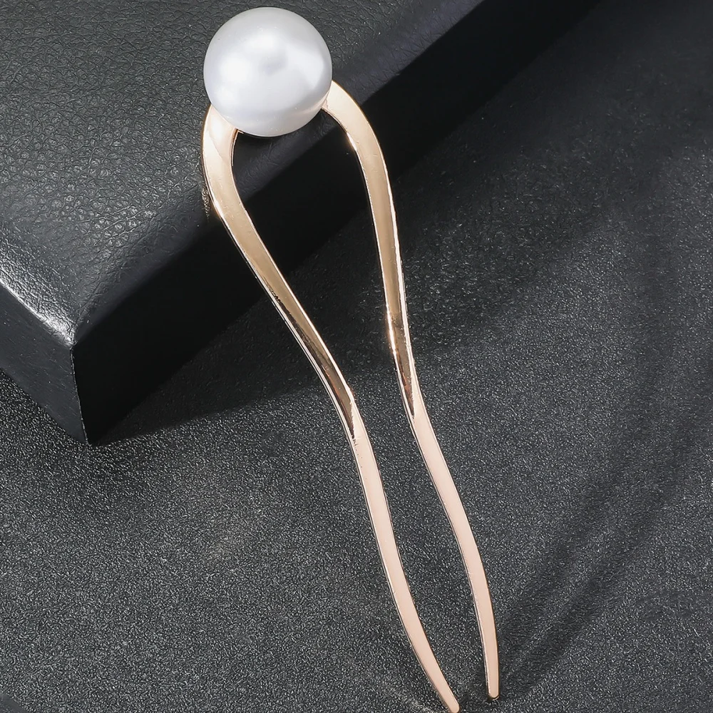 Neue Einfache U-förmige Haarnadel Metall Haar Sticks U Französisch Haar Clips Pins Modische Haar Schmuck Zubehör für Frauen Großhandel