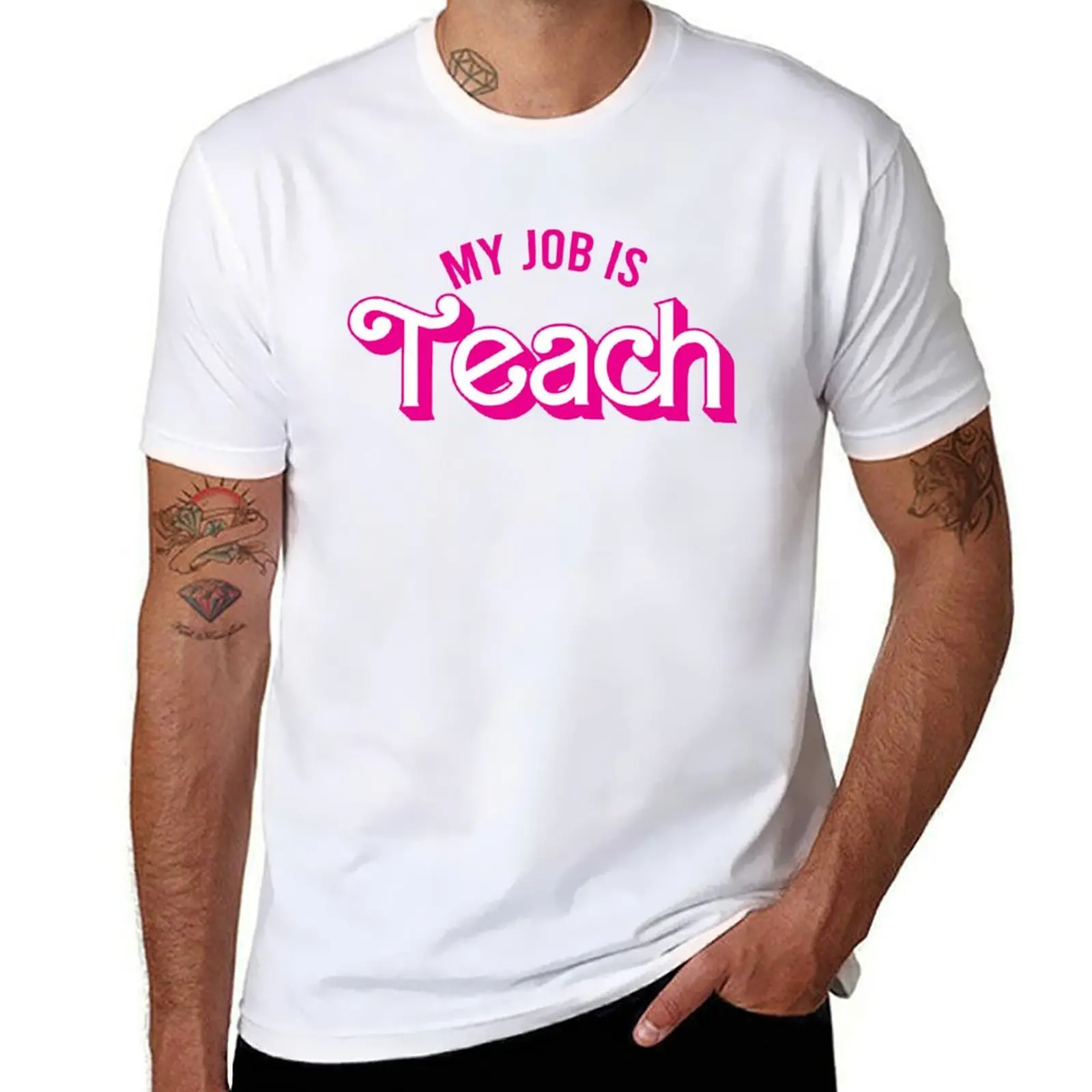 My Job Is Teach T-shirt anime clothes Short sleeve tee mens vintage t shirts