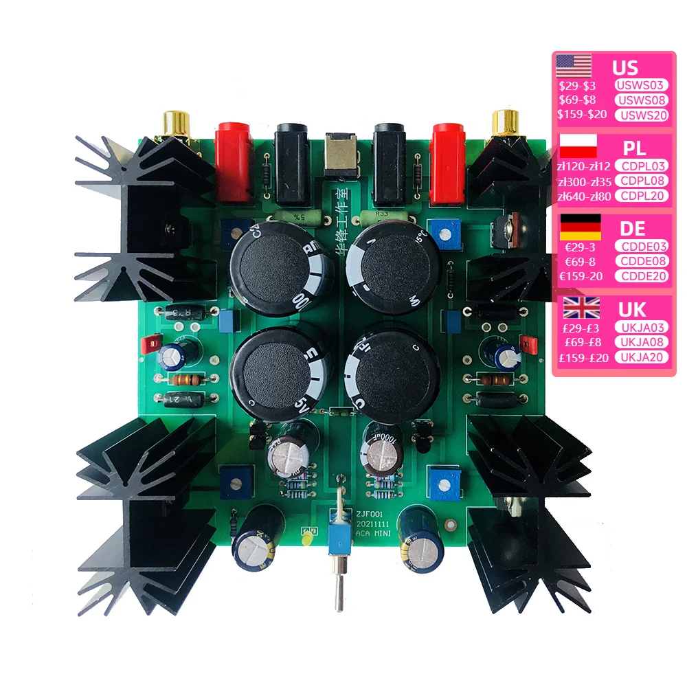 

pass aca Class A mini power amplifier board 5W output DC 24V