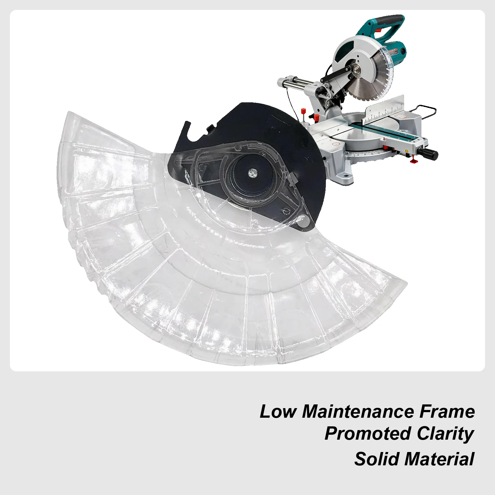 

Angle Grinder Protective Cover Angle Grinder Dust Cover Transparent Protective Hood 10-inch For Aluminum Saw Cutting Machine