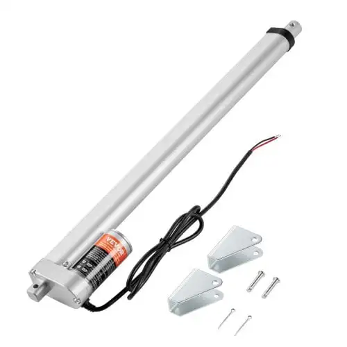 

Linear Actuator 12V, 18 Inch High Load 330lbs/1500N Linear Actuator, 0.19"/s Linear Motion Actuator with Mounting Bracket
