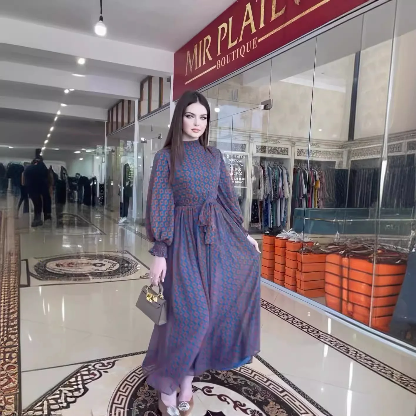 Eid Muslim Vestidos Women Abaya Jalabiya Party Arab Long Robe Print Ramadan Morocco Dubai Abayas Kaftan Islam Lace Up Dresses