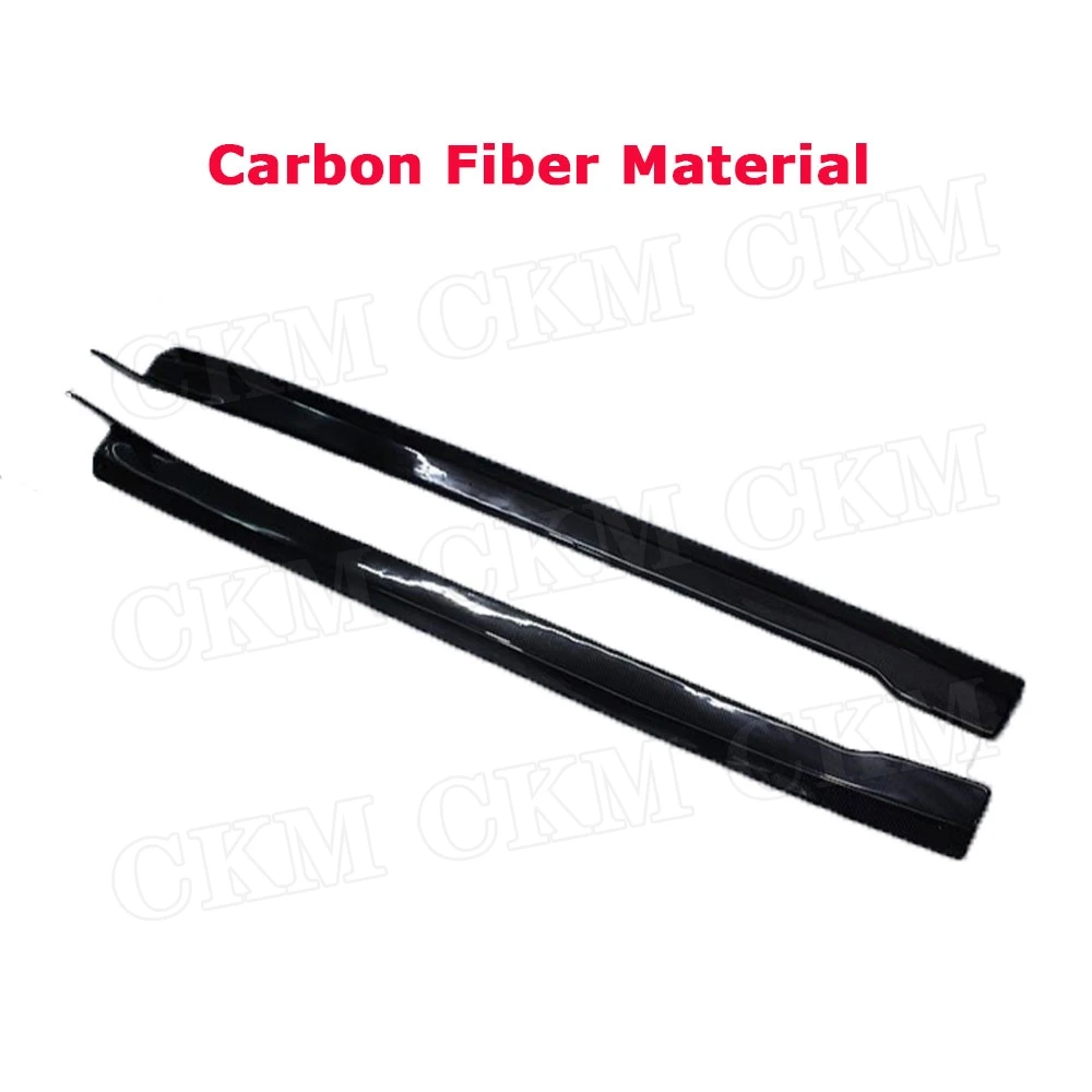 Carbon Fiber Material Side Skirts Aprons For Mercedes Benz CLS Class W218 CLS550 CLS400 2012-2019 FRP Prime Bumper Guard