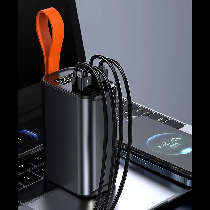 휴대용 LED 충전식 랜턴, 비상 야외 캠핑 램프, 휴대폰 노트북용 손전등, USB C 보조베터리, 30000mAh, 100W