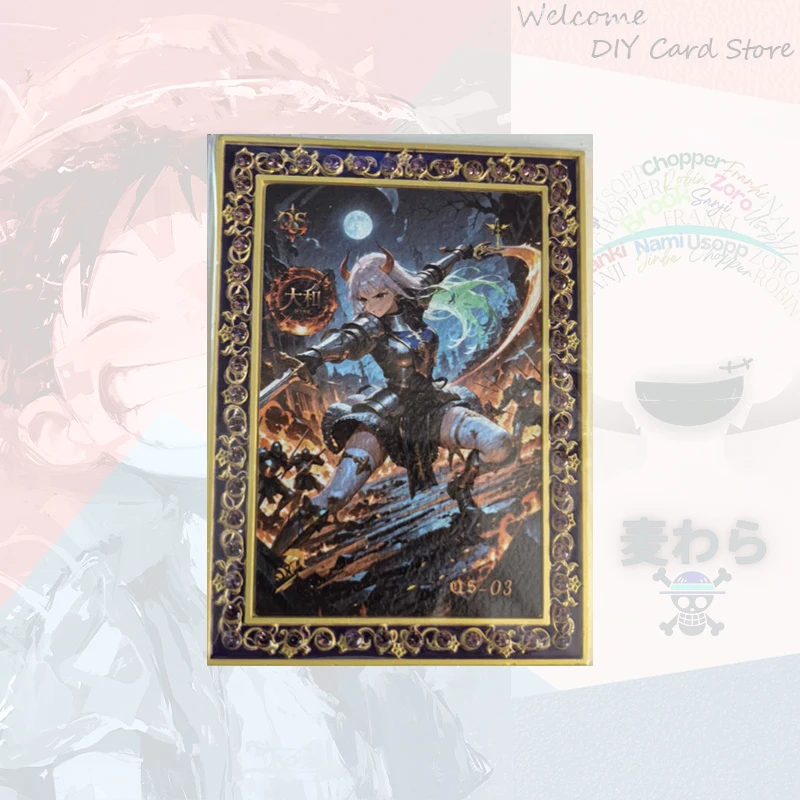 Japanese Anime ONE PIECE  Metal Holo Cards  Boa Hancock Shirahoshi Nefertari D Vivi Nico Robin Vinsmoke Reiju Collectible Cards