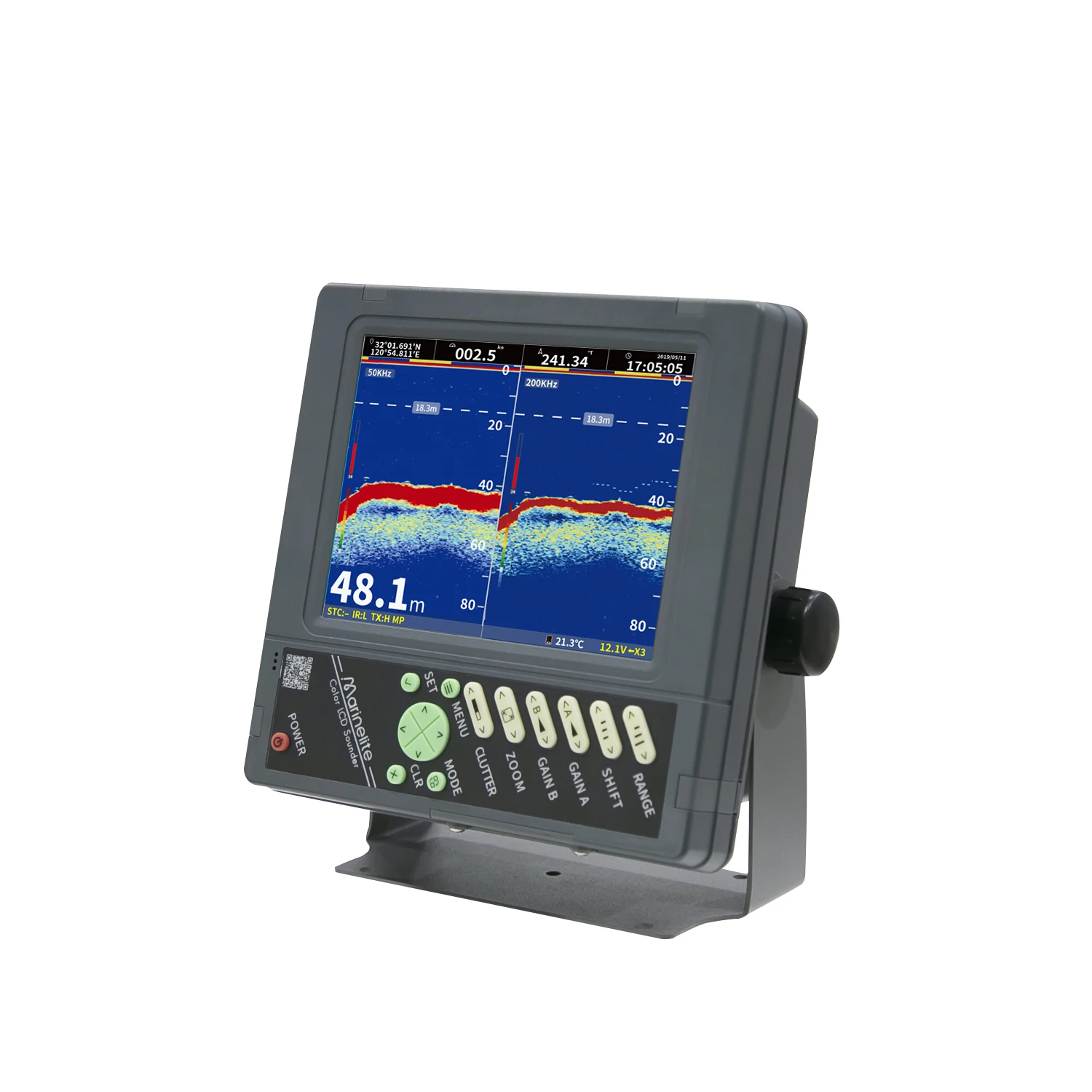 

Marine Fishing Equipment Live Scope Fish Finder 50&200 Khz 10 Inch Fish Finder Verified