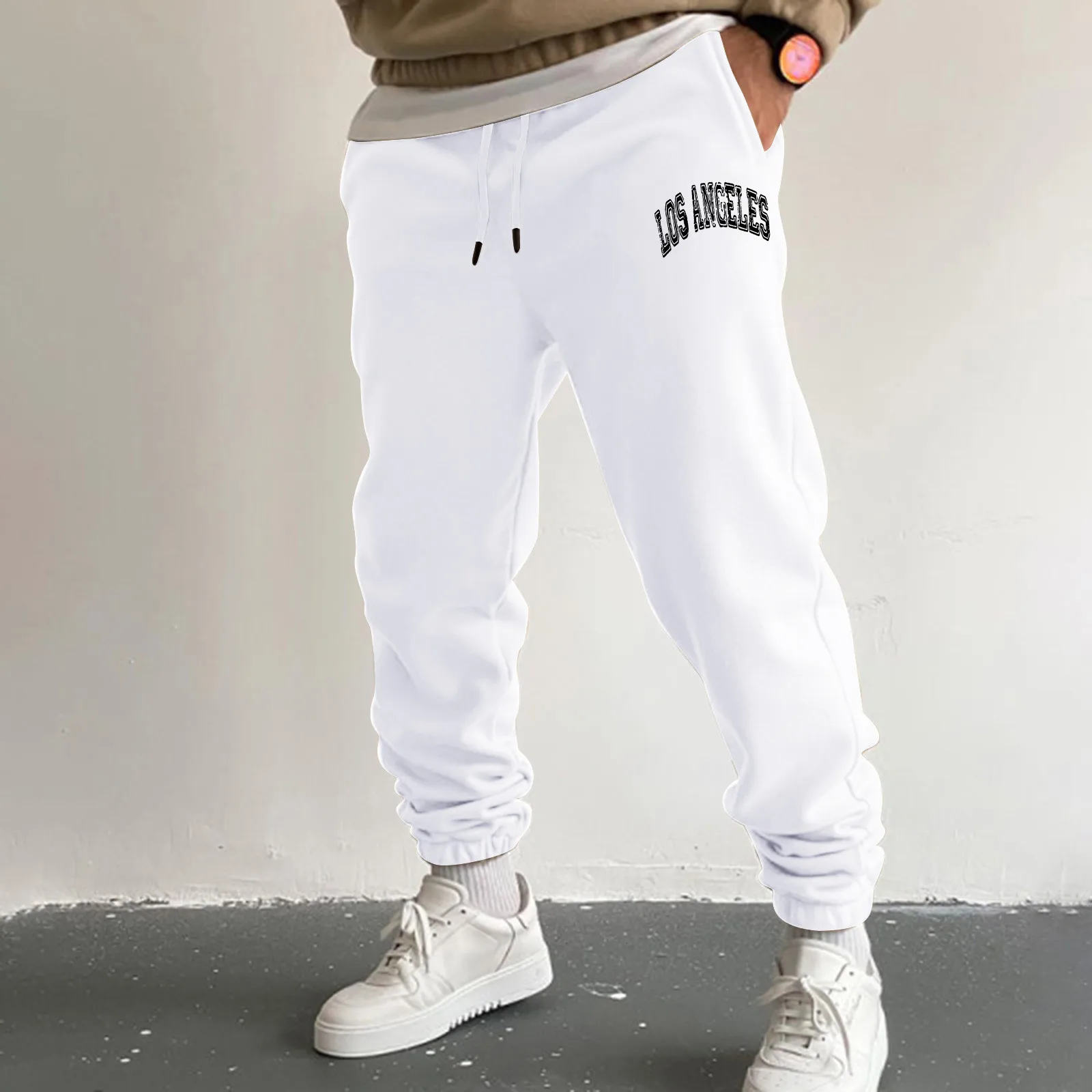 

Track Pants Men Man Casual Mens Men's Winter Trousers Jogger Brushed Tracksuit Sweatpants Fleece-lined Clothing Gym Men's