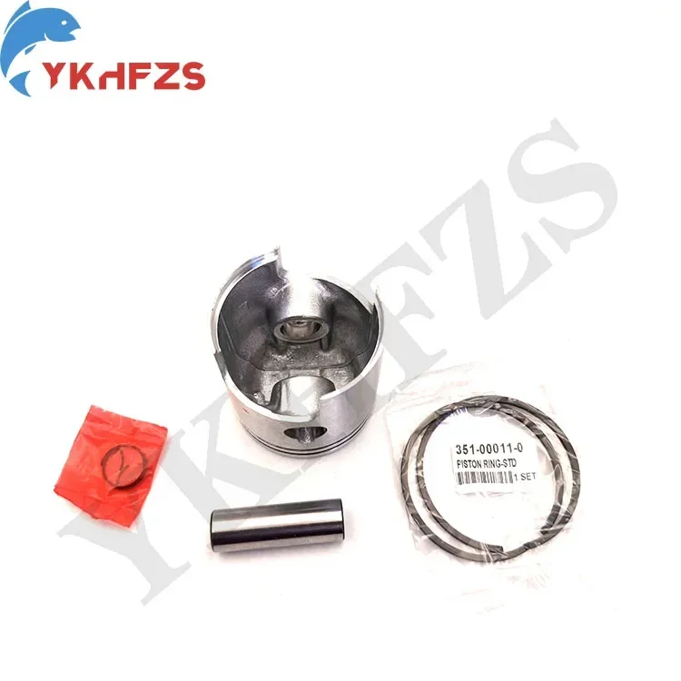 ل Tohatsu محرك خارجي 9.9HP 15HP اكسسوارات للقوارب 351-00004-1 المكبس (0.5 مللي متر O/S) مجموعة 050 مع حلقة المكبس 351-00014-1