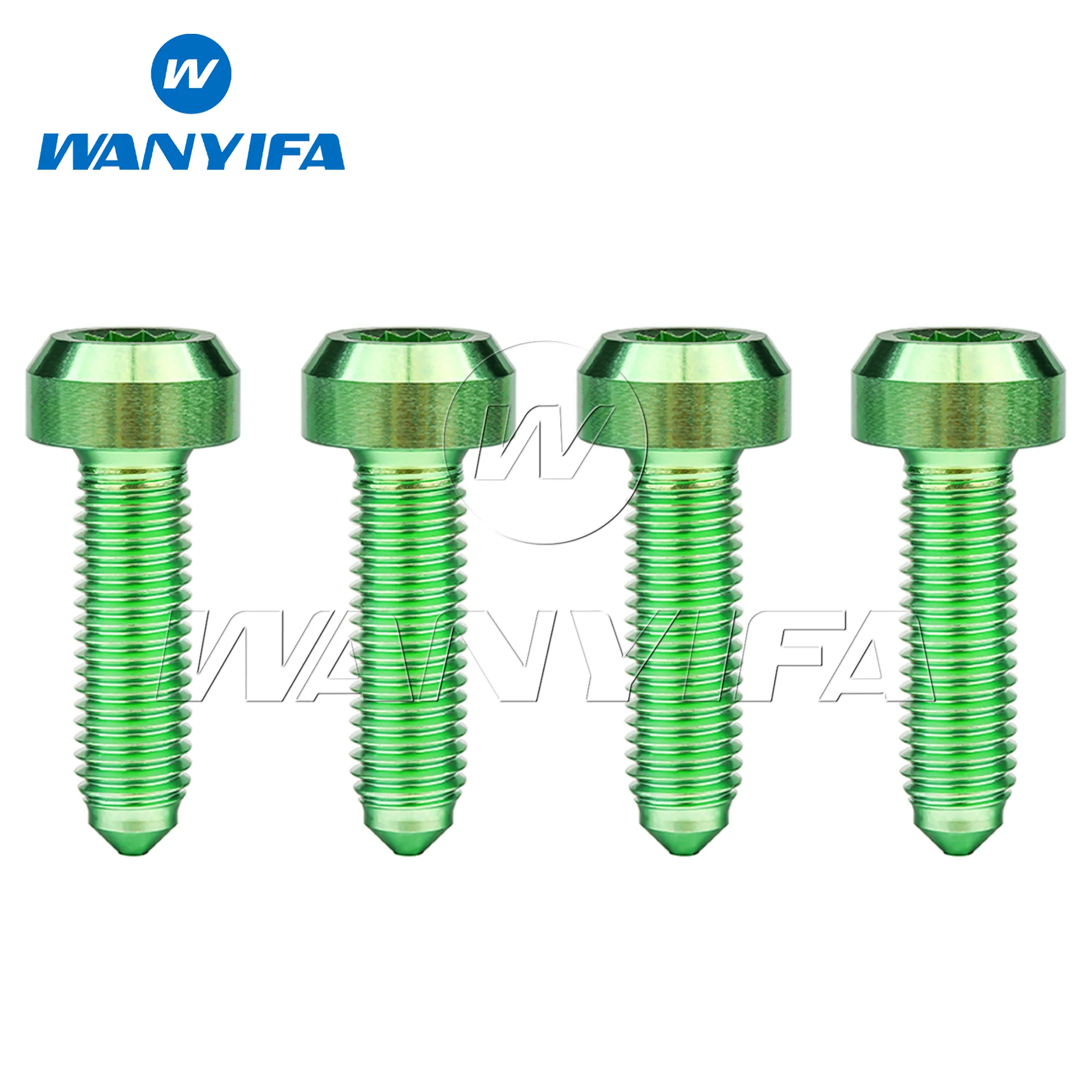 Titanium Bolt M7x24.5mm Chamfered 6.4mm 12-Point Spline Socket Forged Head Screw for Car Wheels Split Rim  4/10pcs