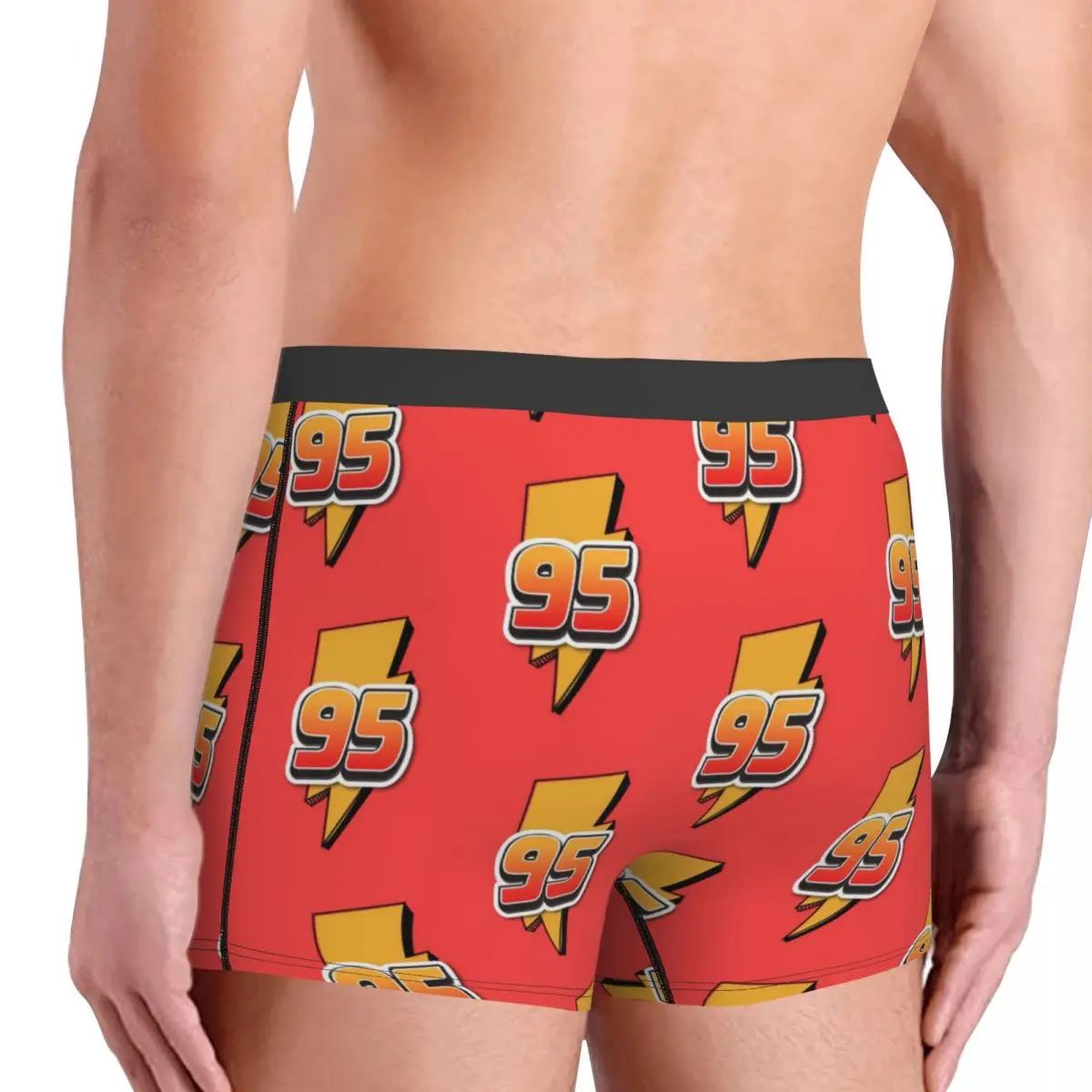 Custom Cartoon Lighting McQueen Boxers Shorts Men Cars Briefs Underwear Funny Underpants