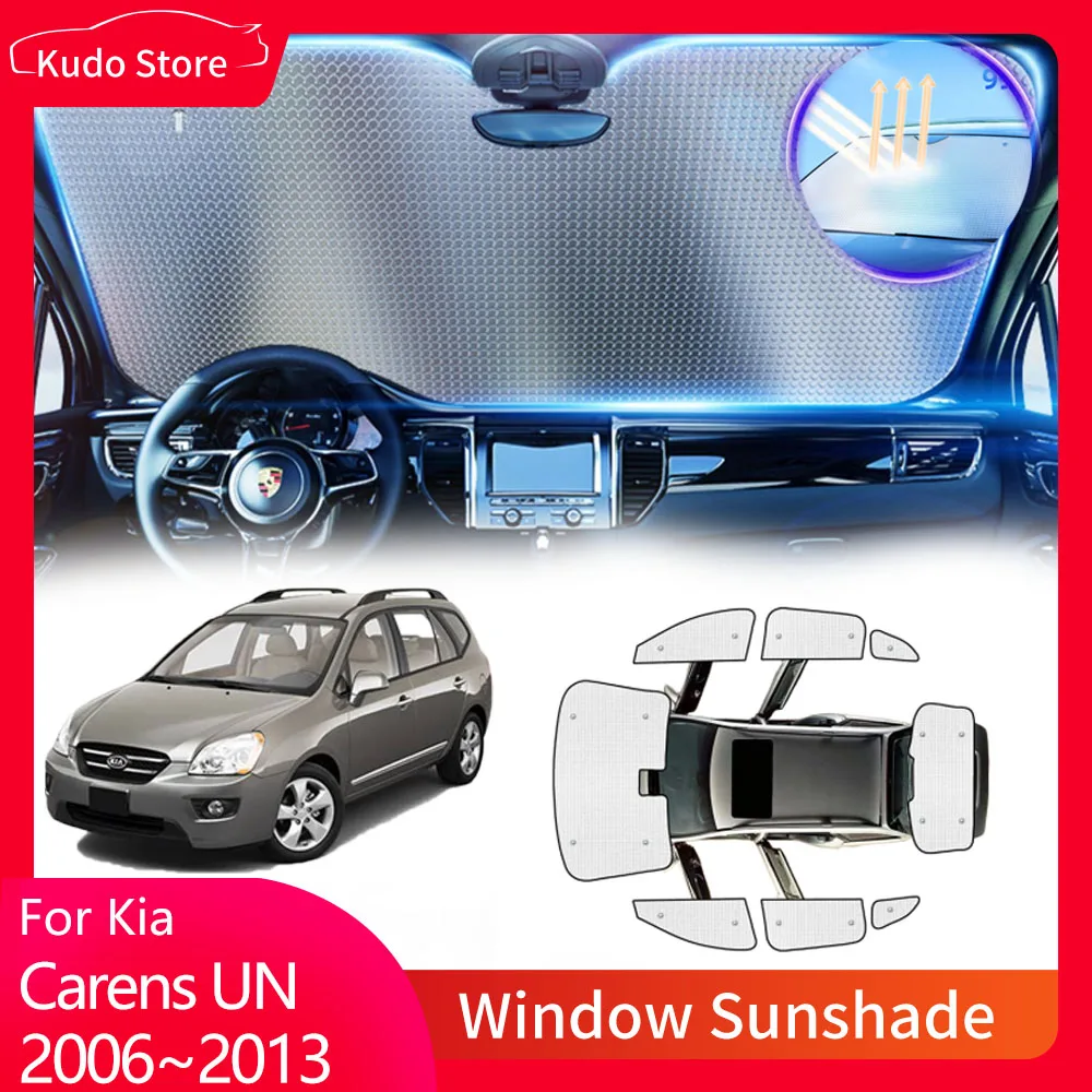 

Full Cover Sunshades for Kia Carens UN Rondo 7 2006~2013 Front Side Window Visor Mat Sun Protecti Windshields Curtain Accessorie