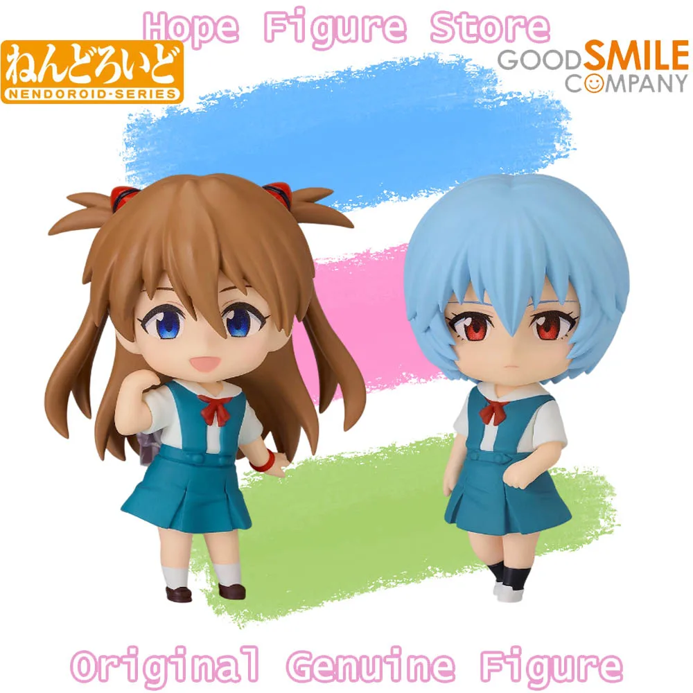 In Stock Genuine Good Smile Nendoroid Neon Genesis Evangelion Rei Ayanami Soryu Asuka Langrey Figure Anime Model Toy