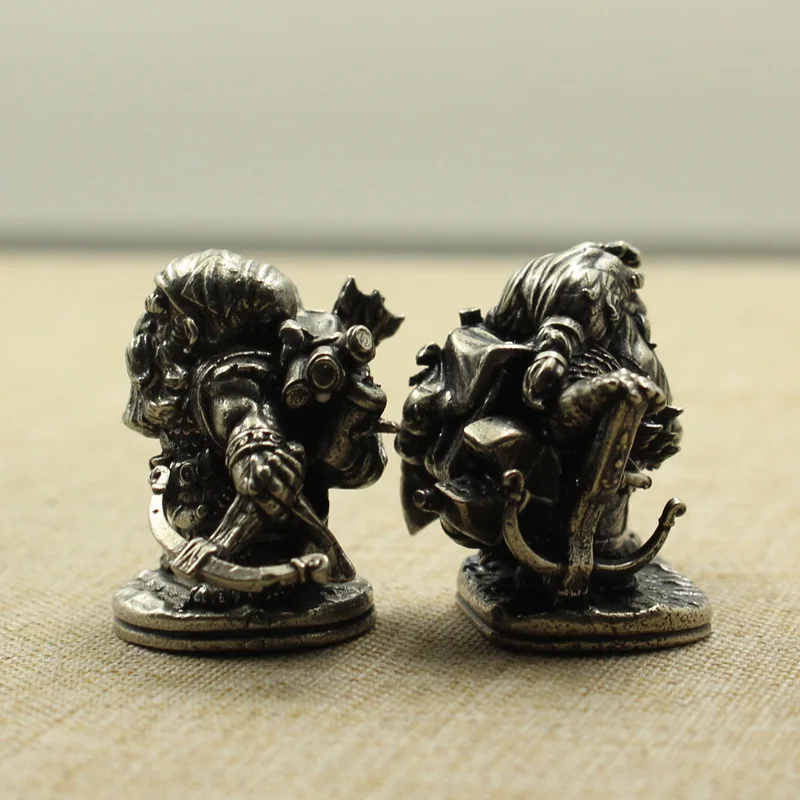 Vintage Dwarven regiment Dwarf Mage Soldier Model Figurines Toys Board Game Chess Car Decoration Boys Gifts view 3