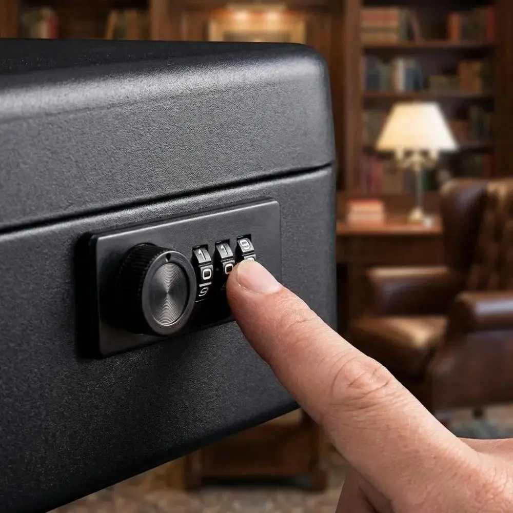 Portable 3 Digit Combination Combination Lock Keyless Mechanical Cabinet Lock Anti-Theft Drawer Lock Toolbox
