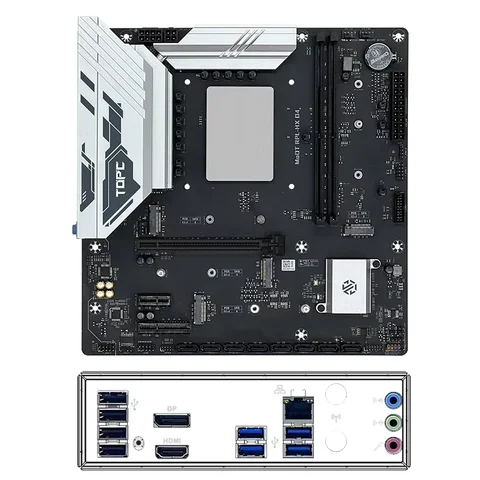 TOPC NAS MATX Mainboard Intel Core i9 14900HX i7 14700HX DDR5 DDR4 PCIe5.0 4×M.2 8×SATA 2.5G LAN Tpye-E USB4 Gaming Motherboard