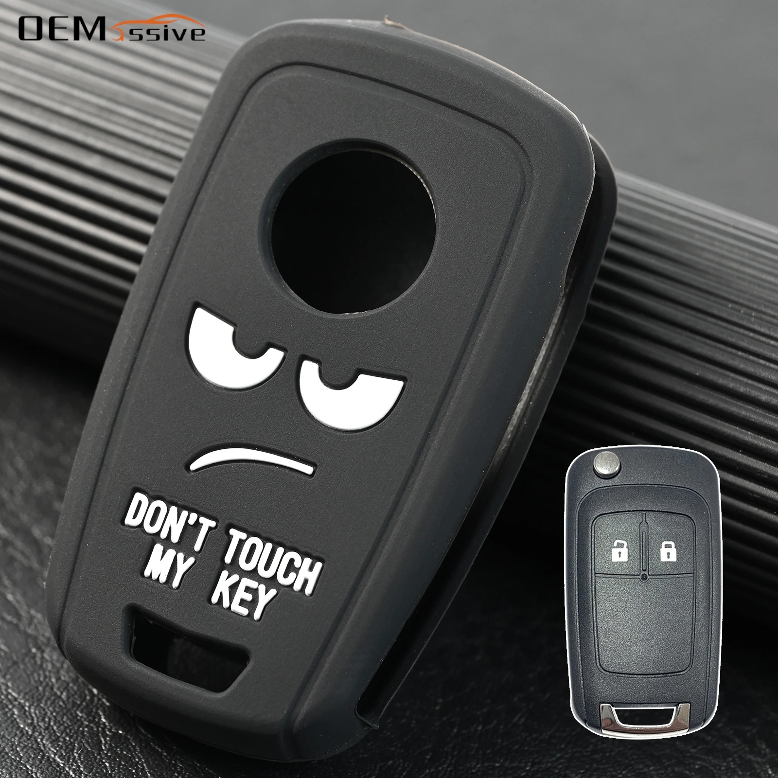 For Vauxhall Opel Corsa D E Meriva Chevrolet Cruze Orlando 2010 2011 Remote Silicone Key Chain Ring Cover Case Holder Protector