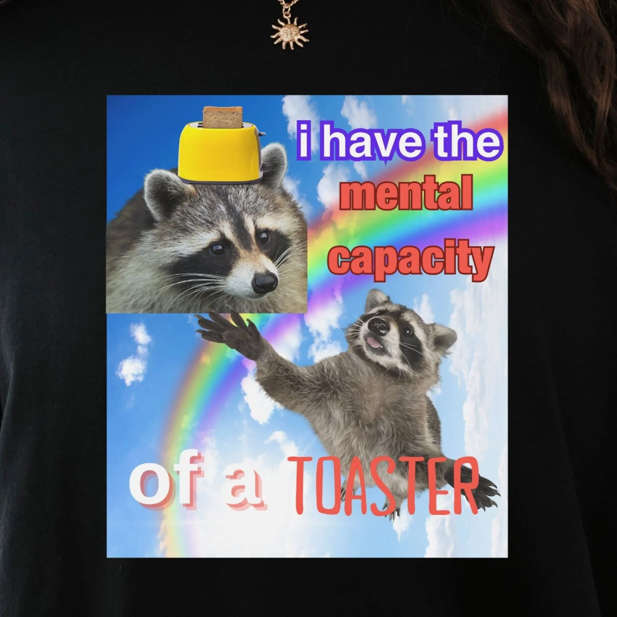 I Have The Mental Capacity T Shirt Funny Raccoon Tanuki Opossums Lover Eat Trash Possum Meme Tee Cute Gift