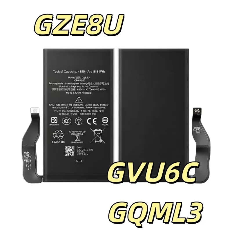 Replacement battery GZE8U Suitable for GVU6C GQML3 mobile phone batteries new built-in battery 4355mah