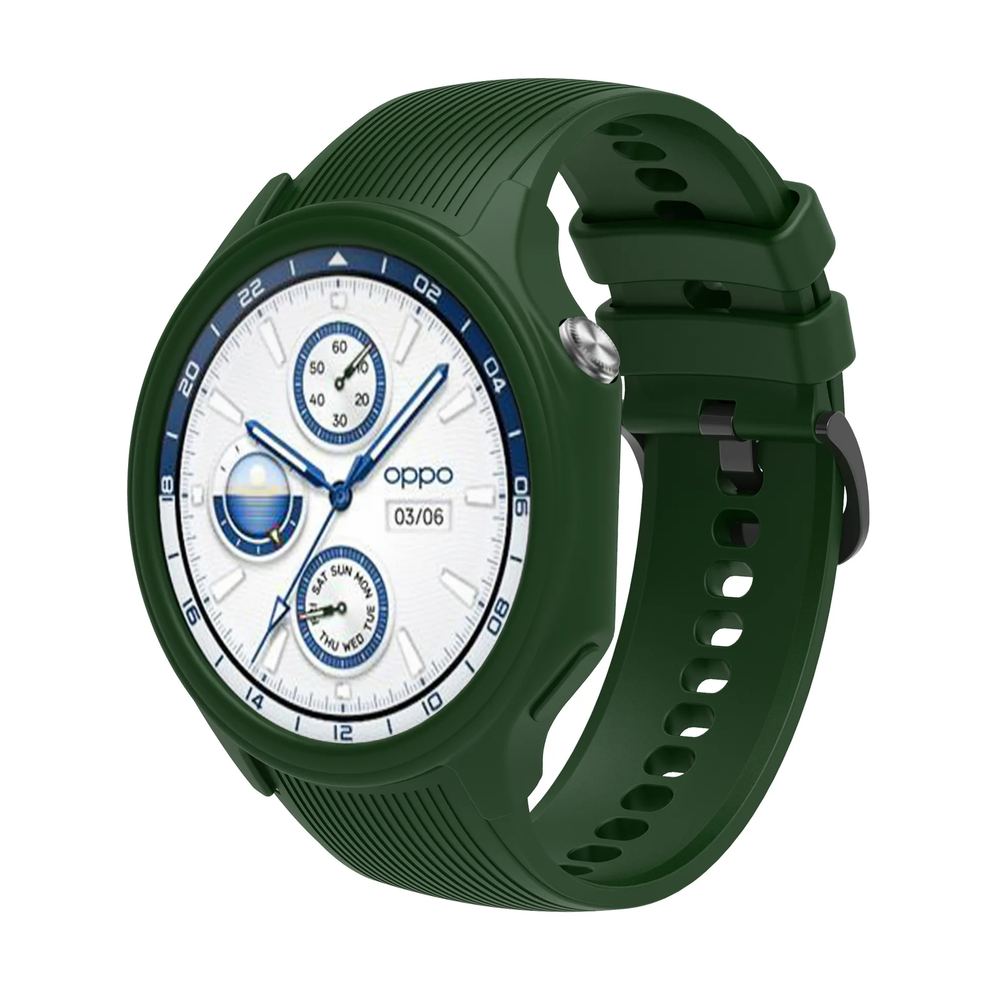 シリコンソフトウォッチケーススーツ Oppo Watch X シリコンハーフパック保護ケース