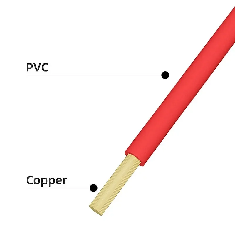 Cavo di prova con doppia clip a coccodrillo Cavo da 1 m Clip a coccodrillo per carichi pesanti Cavo HVAC con diametro di apertura di 15 cm 1000 V/15 A