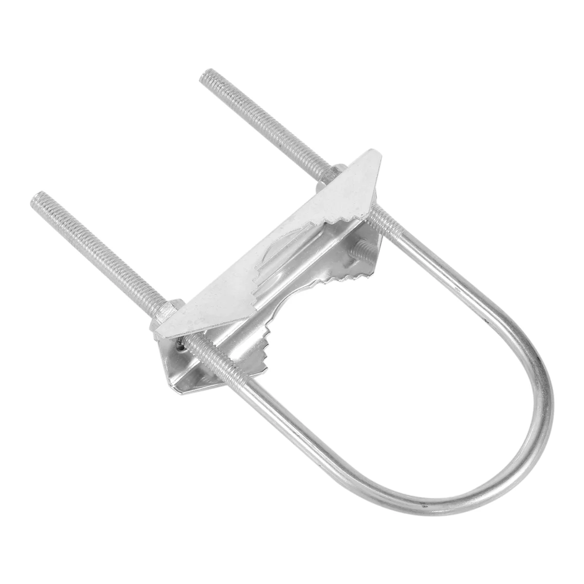 

Sale Double Antenna Mast Clamp V-Jaw Bracket U Bolts Pipe Mounting Hardware 2 Sets for Yagi WiFi Antenna, TV Antenna