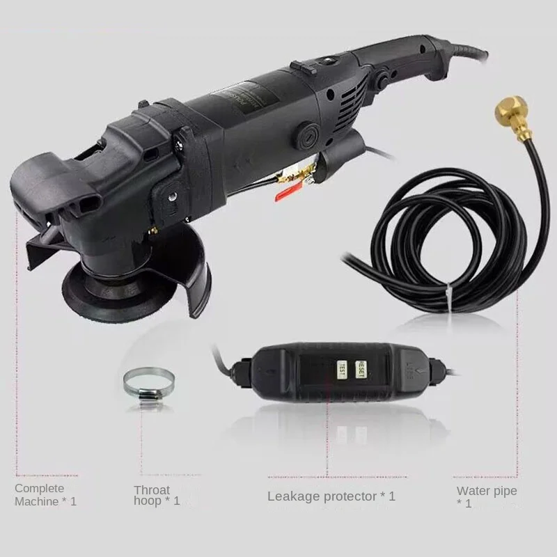 1200W 220V Wet Water Spray Polisher Angle Grinder For Marble Granite Concrete Stone Floor Renovation Tool