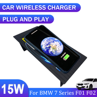 For BMW 7 Series F01 F02 2016 2017 2018 2019 Suitable 15W Car QI Wireless Charger Charging Plate Mobile Phone Holder Accessories