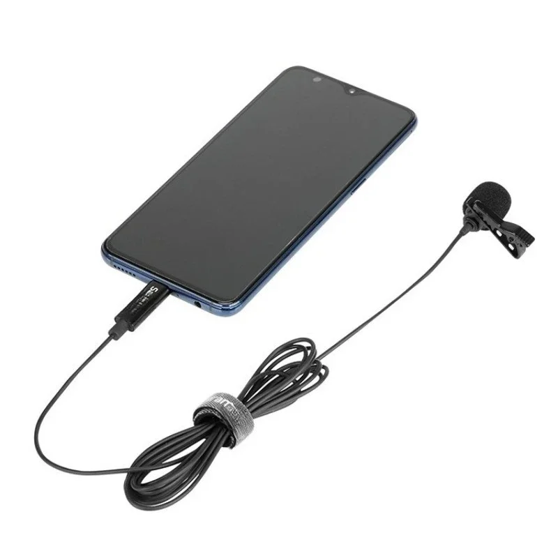 

SR-ULM10 Wired Lavalier Microphone Live Little Bee Computer Mobile Phone Live Online Class Microphone Radio