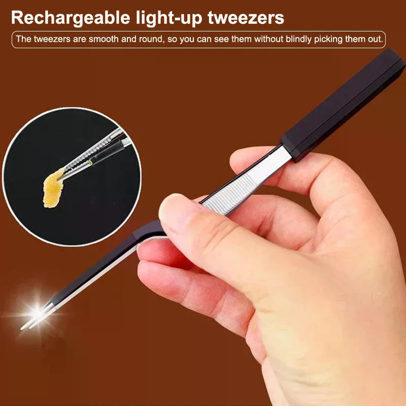 Children Ear Scoop Luminous Earwax Tweezers Advanced Visual Cerumen Earpick Hook Charging Ear Scraping Pro Cleaning Tool