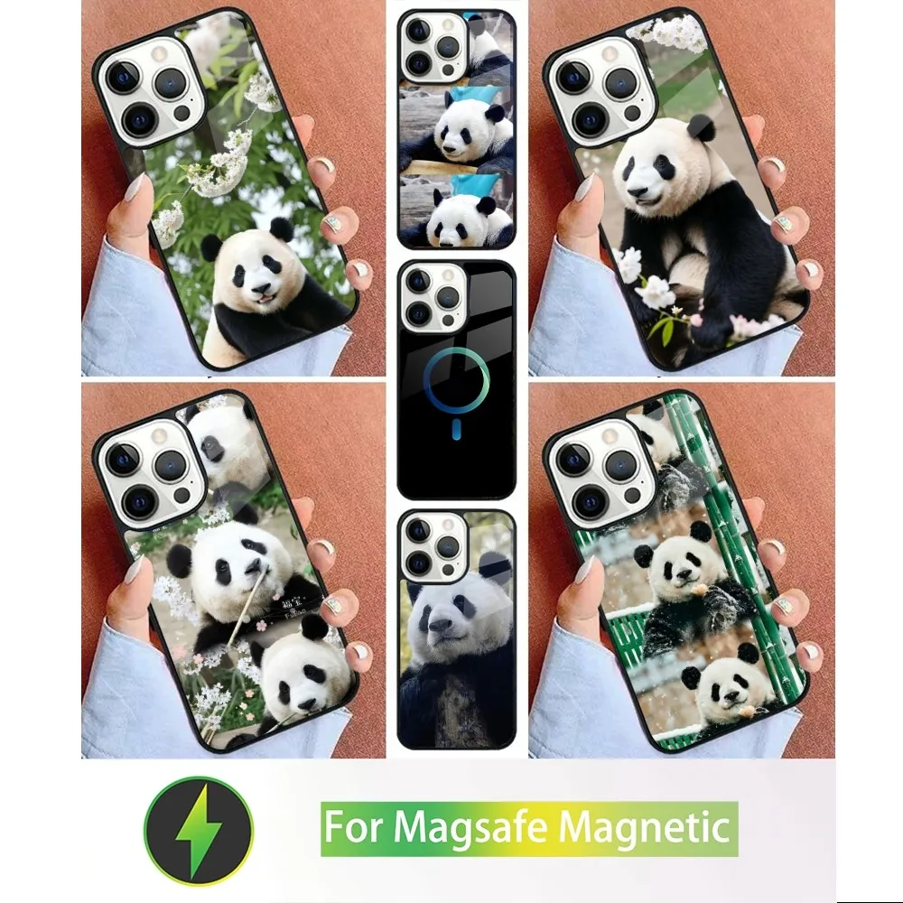 fubao panda Phone Case For iPhone 15,14,13,12,11,Plus,Pro,Max Mini Magsafe Magnetic Wireless Charging